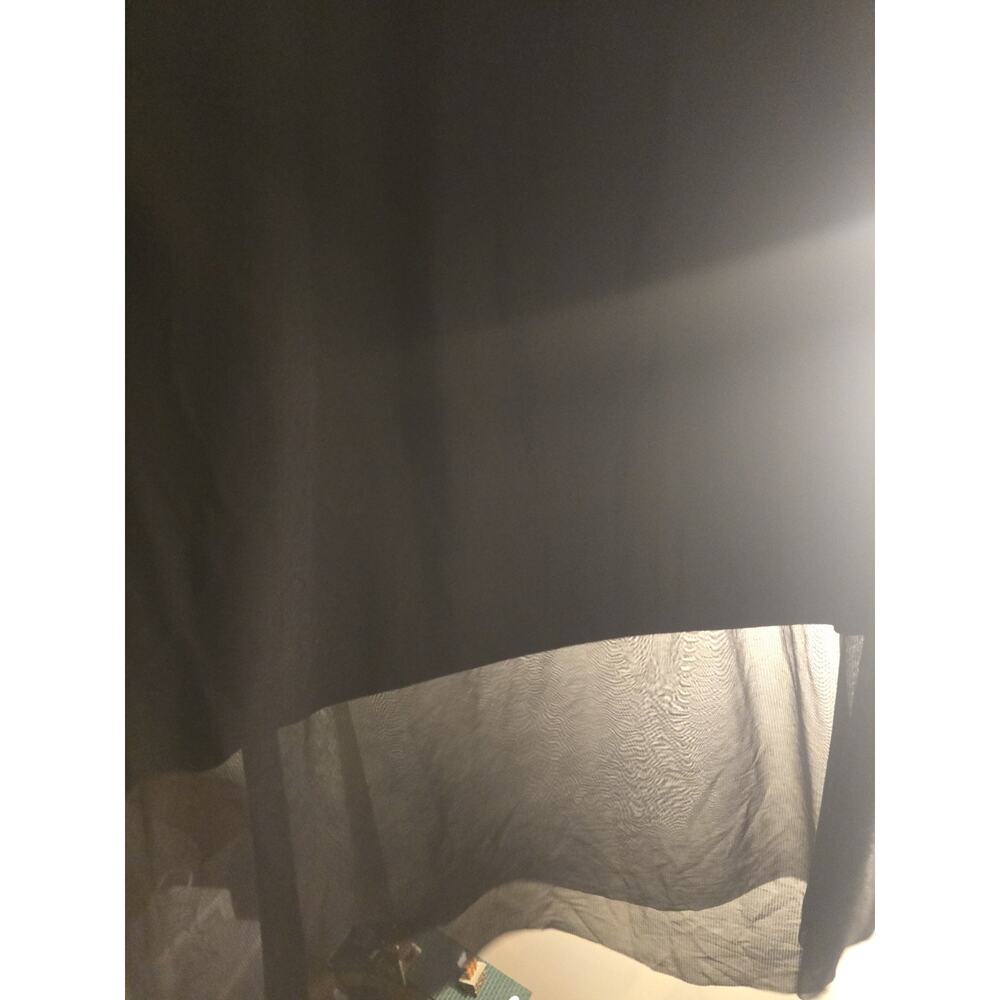 Torrid Maxi Skirt Size XL Black Sheer Overlay Witchy WhimsyGoth Flowy romantic - Picture 4 of 8